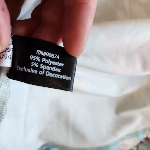 Boston Proper Floral Flower Beaded Embellished Boho Blouse V-Neck Multi Size XS - Picture 8 of 8